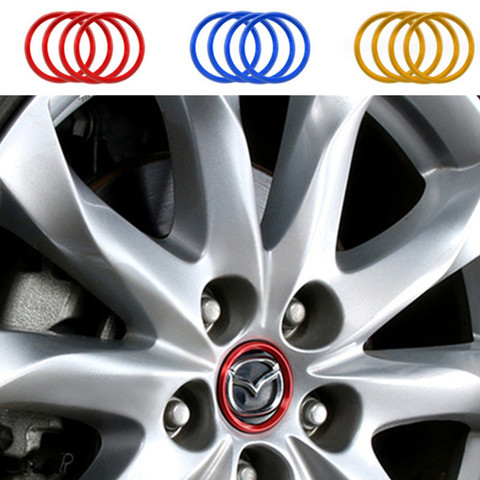 4pcs/lot Wheel Hub Cover Sticker for Mazda 6 Atenza CX-4 CX-5 Mazda 3 Axela Car Refitting Accessories Styling ► Photo 1/6