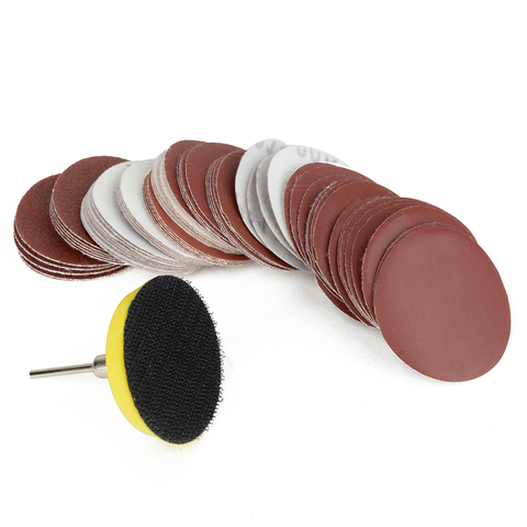 60pcs 100/240/600/800/1000/2000 Grits Sanding Disc Set 2inch 50mm+ Loop Sanding Pad  with 3mm Shank For Polishing Cleaning Tools ► Photo 1/5