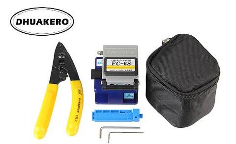 free shipping AB8G FTTH FC-6S High Precision +2 Allen Wrench +bag  +CFS-2 Optical Fiber Cleaver cutter tool kit ► Photo 1/1