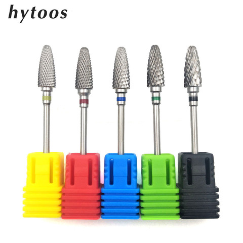 HYTOOS 5 Size Tungsten Carbide Nail Drill Bit 3/32