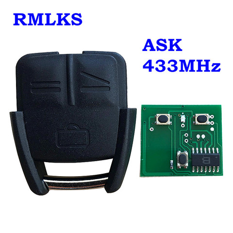 3 Button Car Remote Control Key Fob 433Mhz ASK ID40 For Opel Vauxhall for Astra Vectra Zafira Replacement Keyless Entry Alarm ► Photo 1/5