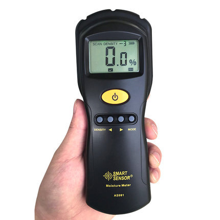 AS981 Digital Hygrometer Moisture Meter Wood Cardboard Lumber Concrete Buildings Humidity Detector Tester ► Photo 1/4