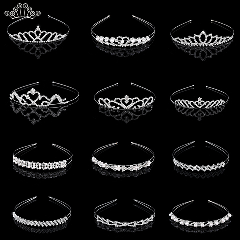 Beautiful Princess Tiaras and Crowns Headband Kid Girls Lover Bridal Prom Crown Wedding Party Accessiories Hair Jewelry ► Photo 1/6