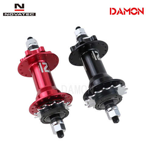 Novatec D256SBT Dirt Jump Single Speed 32 Holes 13 15 16 18T Bicycle Rear Hubs With Sprockets And Lock Nuts Black Red Colors ► Photo 1/6