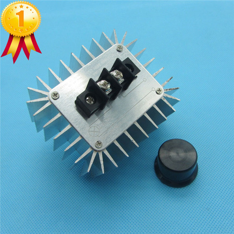 High Power Electronic Voltage Regulator Switch 5000W AC 220V Regulator SCR Dimming Thermostat Aluminum Alloy Cooling ► Photo 1/6