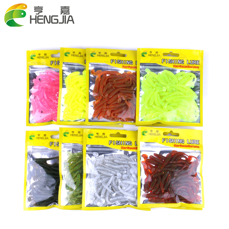 Hengjia 50pcs/pack Fishing Lure Soft Bait 50mm/0.6g T Tail soft Fish  SwimBait soft plastic worm bait Soft Lures Artificial Lures - Price history  & Review, AliExpress Seller - HJ1503 Store
