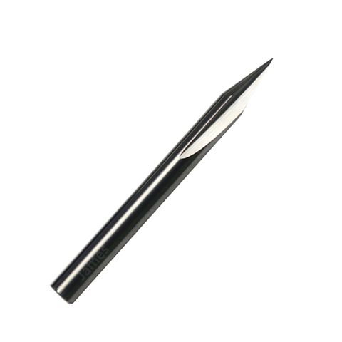 1pc 3.175mm SHK Two Flutes Straight V Bits Hardwood Processing Double Flutes Straight V Engraving Tools Milling Cutter ► Photo 1/4