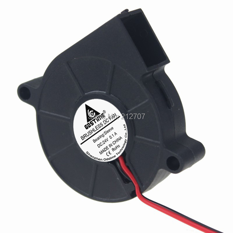 1PCS Gdstime 5cm 50mm x 15mm DC 24V 2Pin Brushless Cooing Cooler Small Mini Centrifugal Blower Fan 5015 ► Photo 1/6