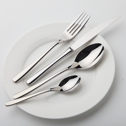 24Pcs/set Dinnerware Set Stainless Steel Silverware Tableware Luxury Cutlery Set Flatware Knife Fork Spoon Dishwasher Safe ► Photo 1/6