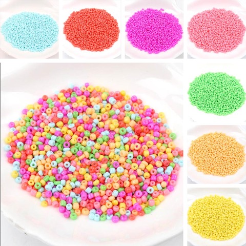 Neon Crystal Glass Spacer beads Czech Seed Beads For jewelry handmade DIY Free shipping 2mm 1000pcs 3mm 500pcs ► Photo 1/6