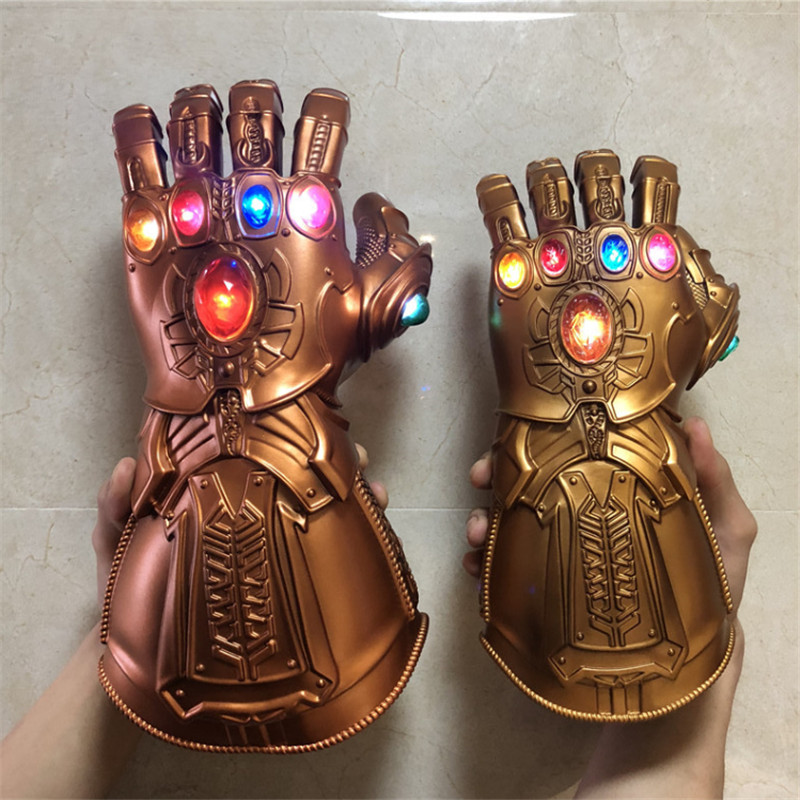 LED Light Thanos Infinity Gauntlet Marvel Legends Gloves Avengers Figure Cosplay 