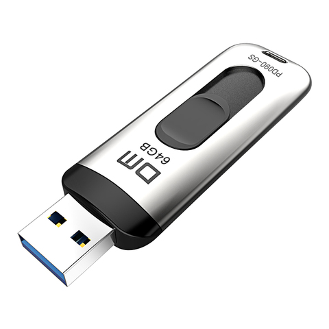 DM PD090 USB3.0 Flash Drive 128GB Metal Pen drive High Speed Memory Stick 64GB 32G U Disk Silver Shell Flashdrives ► Photo 1/5