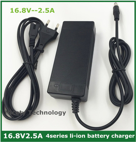 16.8V2.5A 16.8V 2.5A lithium li-ion  battery charger for 4 series 14.4V 14.8V lithium li-ion polymer batterry pack good quality ► Photo 1/6