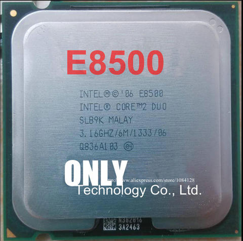 free shipping Best quality Core2 DUO E8500 CPU 3.16GHz/ LGA775 /775pin/6MB L2 Cache/ Dual-CORE/65W ► Photo 1/1