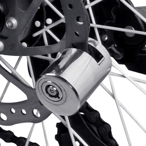 Stainless Steel Bicycle Motorcycle Locomotive Disc Brake Lock Waterproof Anti-Theft Security Sturdy Wheel Disc-Brake Lock RR7085 ► Photo 1/1