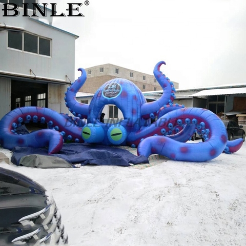 Popular 8m 26ftW concert stage decoration giant inflatable octopus dome tent outdoor inflatable octopus tentacles for DJ ► Photo 1/1