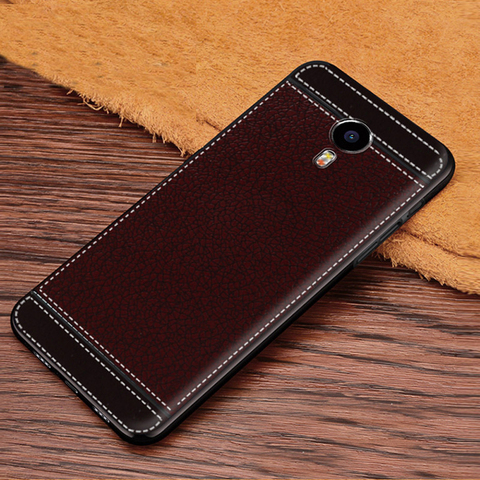 Case For Meizu M3 Note 5.5inch Luxury Leather Texture Soft TPU CoverFor Meizu M3 Note M681H M681M M681Q L381H L681H ► Photo 1/5