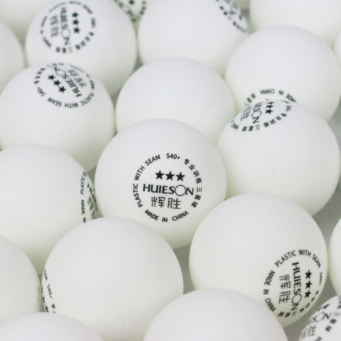 Huieson 50 100pcs/lot 3 Star ABS Plastic Table Tennis Balls 40+ 2.8g Environmental PingPong Balls for Adults Match Training ► Photo 1/5