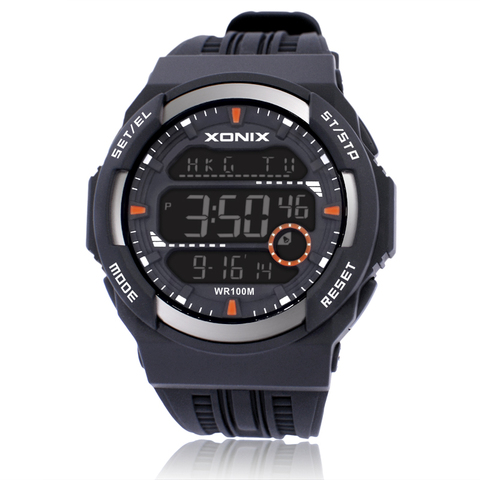  Men Sports Wristwatch Digital Waterproof 100m Multifunction Outdoor Watch LED light World Time swim climb watch ► Photo 1/1