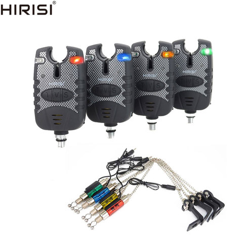 4+4 Fishing Alarm Set Electronic Bite Alarm Swingers Drop Off Indicator for Carp Fishing Equipment ► Photo 1/1