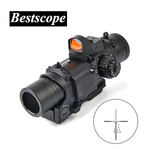 Tactical 1x-4x Fixed Dual Purpose Scope With Mini Red Dot Scope Red Dot Sight for Rifle Hunting Shooting ► Photo 1/6