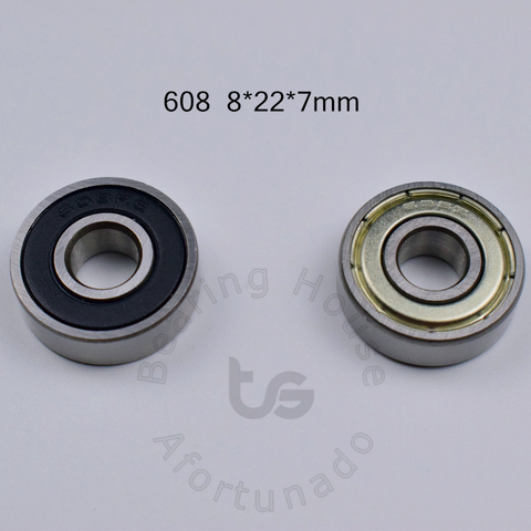 608  1Piece bearing 8*22*7(mm) ABEC-5 sealing type bearings 608ZZ 608RS chrome steel deep groove bearing ► Photo 1/1