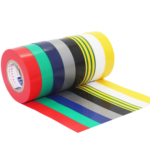 1Pc Electrical Tape Flame Retardant Insulation Adhesive Tape Waterproof PVC 18mm Wide High-temperature Tape 18Meters Roll ► Photo 1/5