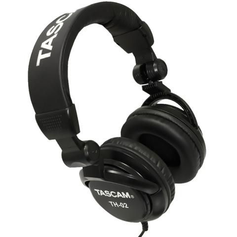 Tascam TH-02 Closed Back multi-use studio Headphones Black , professional head-mounted studio recording monitor headphones ► Photo 1/1