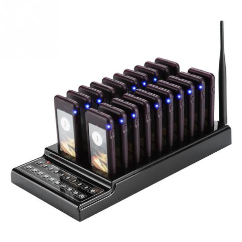 SU-68G Restaurant Pager 20 Channels 1KM Wireless Calling System Waiter Pager Call Customer For Restaurant Church Nursery Pagers ► Photo 1/6