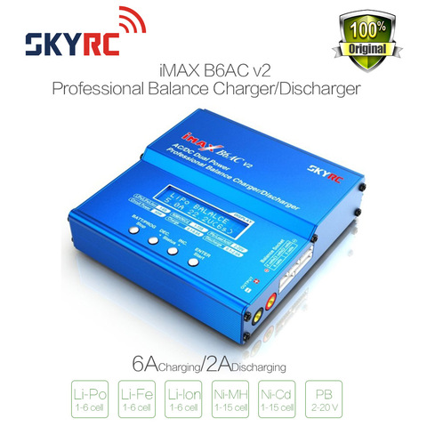 SKYRC iMAX B6AC V2 6A Lipo Battery Balance Charger LCD Display Discharger For RC Model Battery Charging Re-peak Mode ► Photo 1/5