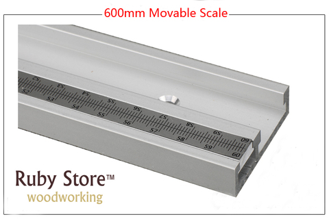 NEW 600mm (24inch) Standard Aluminium T-track 45mm Thickness, Updated with Metric Scales ► Photo 1/6