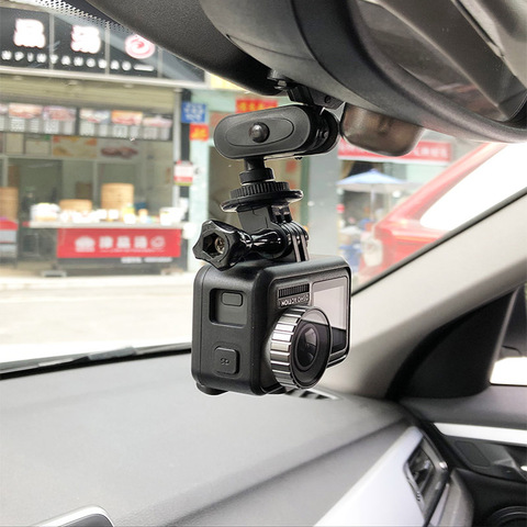 Rearview mirror Mount for Gopro Hero 8 7 6 5 4 3+ SJCAM sj4000 Xiaomi yi Xiaoyi 4K EKEN Dji Osmo Action Camera Car Accessories ► Photo 1/6