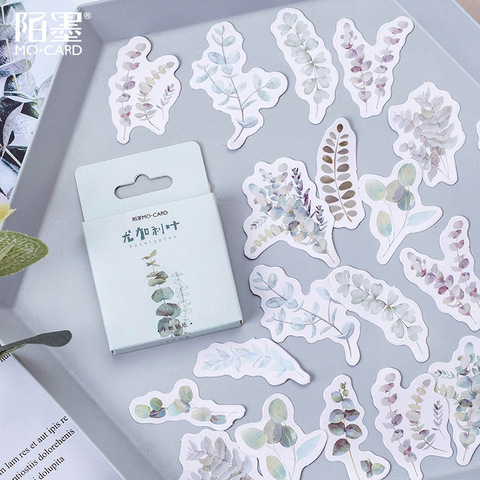Eucalyptus Leaves Paper Stickers Set Decorative Stationery Stickers Scrapbooking DIY Diary Album Stick Lable ► Photo 1/5
