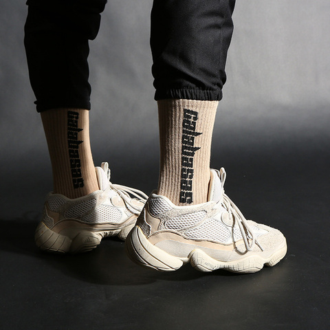 Men Socks New Hip Hop Unisex Fashion Calabasas Lettering Sports Socks Meias Harajuku Calcetines Casual Streetwear Crew Socks ► Photo 1/6