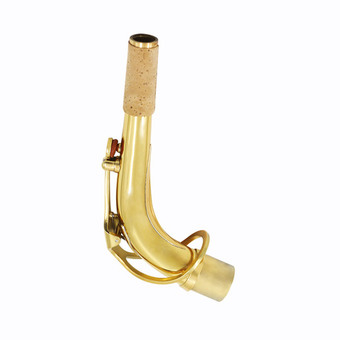 Alto Saxophone Sax Bend Neck Brass Material 24.5mm with Cleaning Cloth Saxophone Accessory ► Photo 1/6