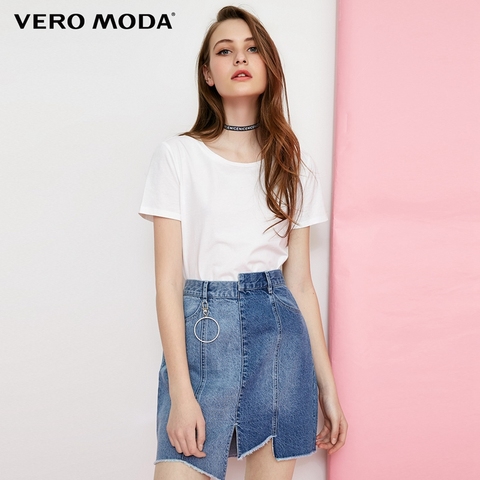 & on Vero Moda Women's 100% Cotton Multicolor Basic Minimalist T-Shirt Top | 318101551 | AliExpress Seller - Vero Moda Official Store | Alitools.io