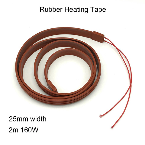 160W 220V High Temperature Resistance  Silicone Rubber Heating Cable and Heating Tape for Heat Trace ► Photo 1/6