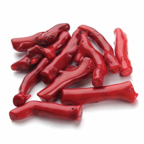 5pcs/lot Irregular Natural Red Coral Loose Beads Tree Design Branch Coral Pendant Charms for DIY Necklaces&Bracelets Wholesale ► Photo 1/6