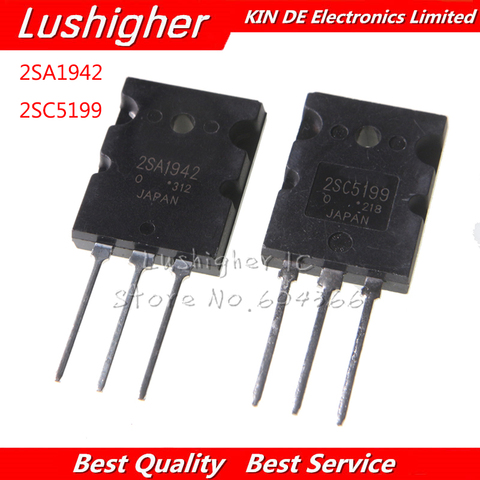 4PCS 2pairs 2PCS 2SA1942 + 2Pcs 2SC5199 A1942 C5199 TO-3PL ► Photo 1/5