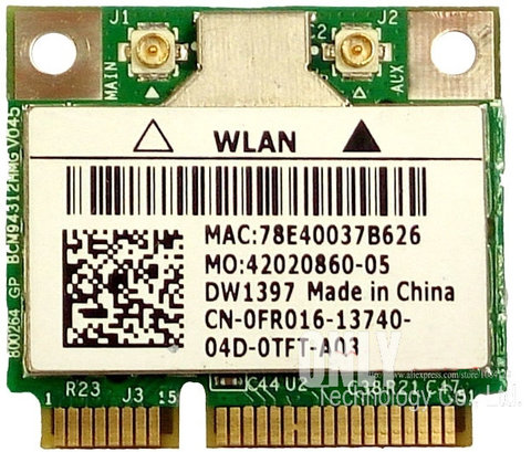 Broadcom BCM94312HMG Dual band Wireless Wifi Half Mini pci-e card for DELL DW1397 2.4Ghz 5Ghz WLAN PCI Express Network Adapter ► Photo 1/2