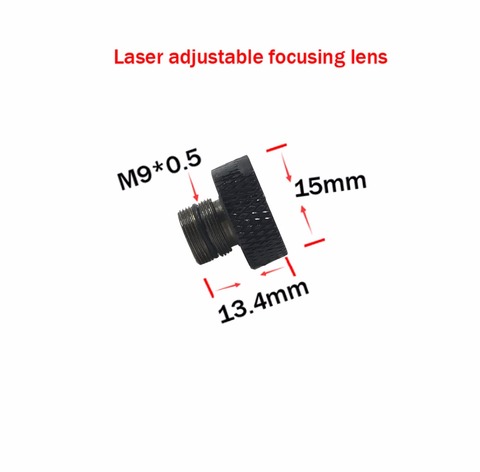 Adjustable focusing lens three Layer coated glass M9*0.5 for 405nm 445nm 450nm 1w 2w 2.5w 3w 5.5w laser diode module lens ► Photo 1/5