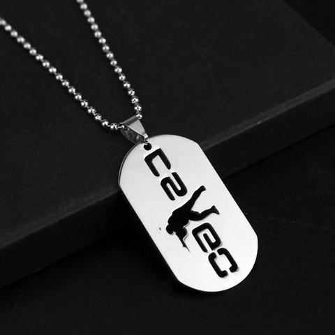 Beads Chain Stainless Steel Necklaces  Game Jewelry Theme Cs Go Dog Tag Pendant Necklace Men Boys Hip hot Gift ► Photo 1/5