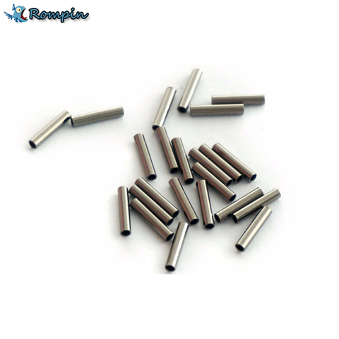Rompin 100pcs/lot Fishing stainless steel fishing line sleeve copper tube fishing accessories fishing line tube 1.0mm~2.8mm ► Photo 1/1