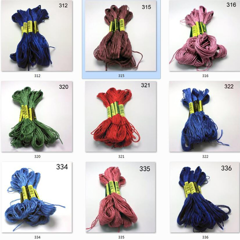 10 pieces  cross stitch    threads   / cross stitch embroidery thread / Custom   threads  colors 02 ► Photo 1/1