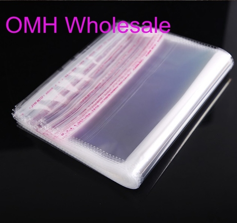 OMH Wholesale 50PCS 5x7 18x23cm Double layer OPP stickers self adhesive  Transparent plastic bag jewelry Packaging bags Gift bag - Price history &  Review, AliExpress Seller - OMH Store