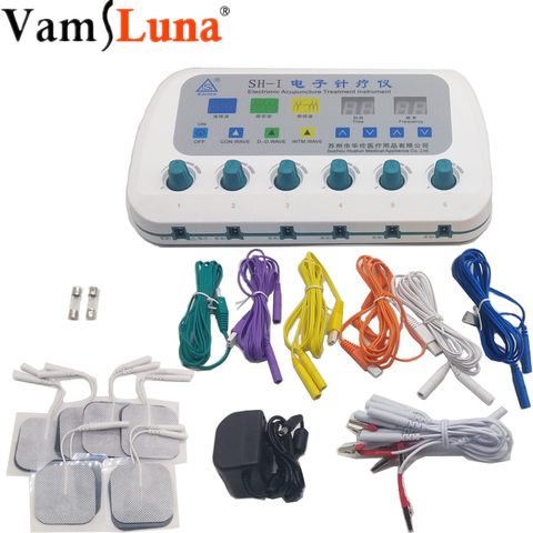 Electric Acupuncture Stimulator Machine SH-I  Massager Body Care With 6 Output Channel  Electro Stimulation Treatment Instrument ► Photo 1/6