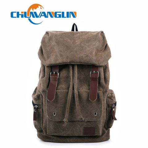 Chuwanglin Men and Women Unisex Military Backpack Canvas Bag Trekking Rucksacks Backpacks Men Backpacks Men Bags Fashion ZDD828 ► Photo 1/5