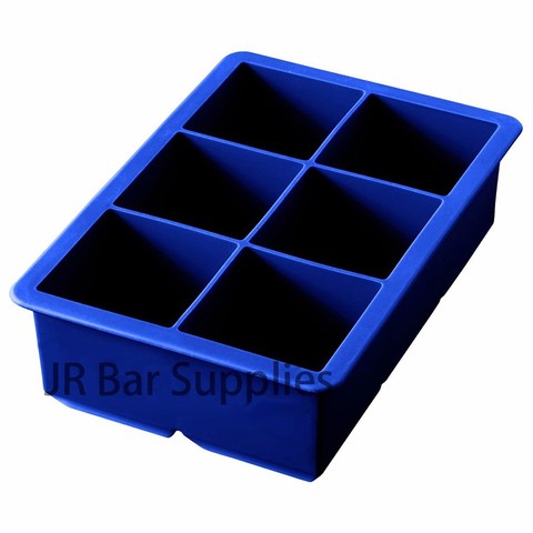 Large Cube Silicone Ice Tray, Giant 2 Inch Ice Cubes Keep Your Drink Cooled for Hours ► Photo 1/6
