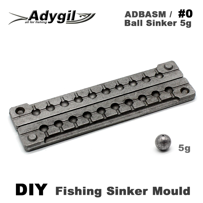 Adygil DIY Fishing Ball Sinker Mould ADBASM/#0 Ball Sinker 5g 10 Cavities -  Price history & Review, AliExpress Seller - ADYGIL Store