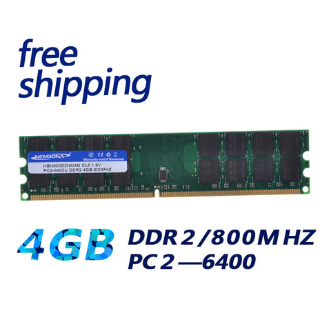 KEMBONA Free Shipping the cheapest price Best Quality PC Desktop DDR2 4gb 800mhz PC2-6400 32chips high density work for A-M-D MB ► Photo 1/4